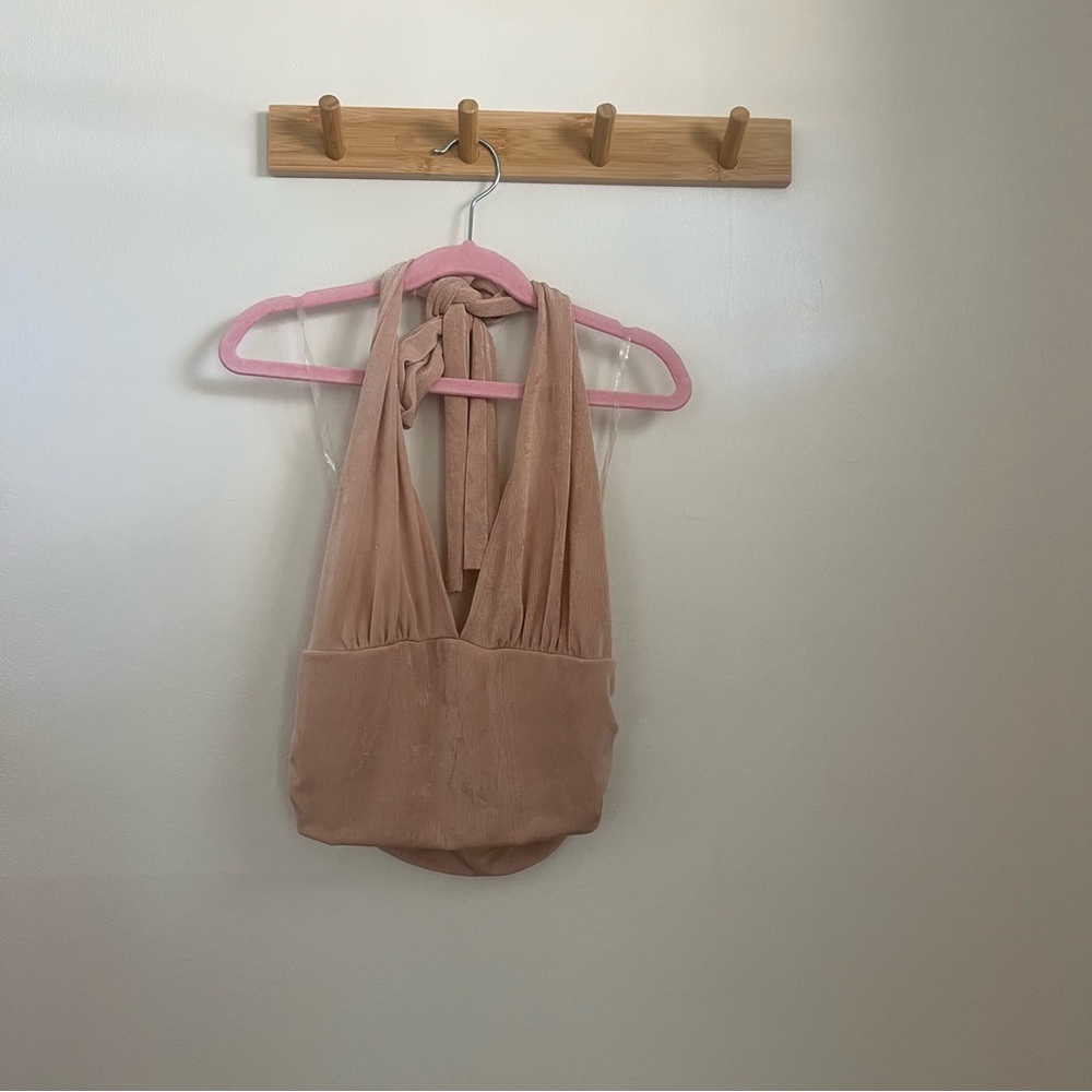 Caution To The Wind Blush Halter Top never worn new without tags size medium